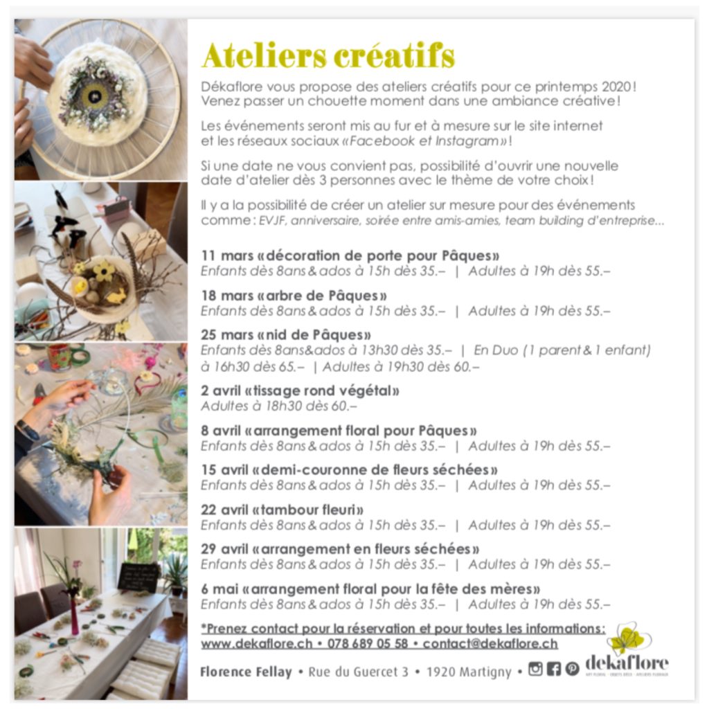 flyer date printemps 2020